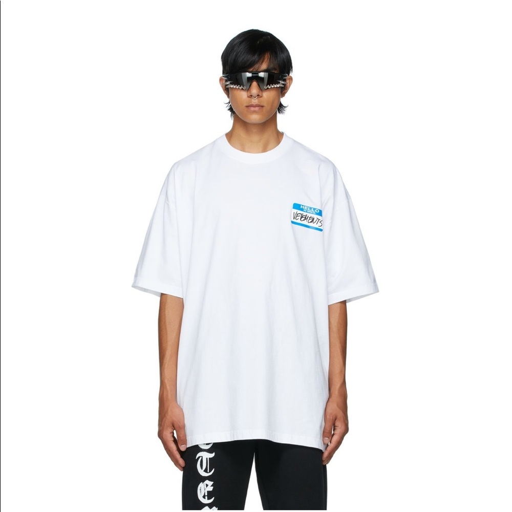 VETEMENTS
VETEMENTS White 'My Name Is Vetements' T-Shirt oversize